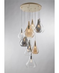 LAMPADARIO STILE MODERNO CONTEMPORANEO GOCCIA LM10