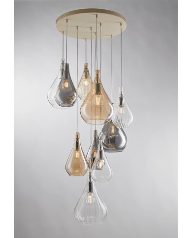LAMPADARIO STILE MODERNO CONTEMPORANEO GOCCIA LM10