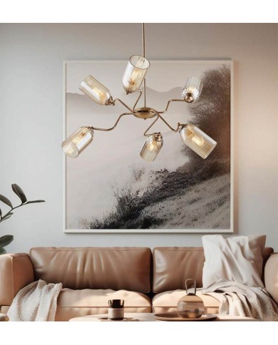 LAMPADARIO A SOSPENSIONE STILE MODERNO MASAY LM6