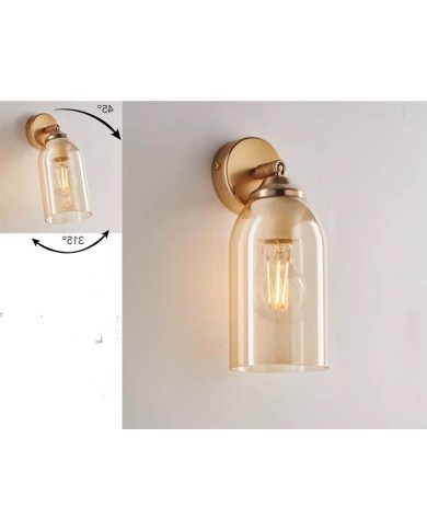 LAMPADA DA PARETE CON SNODO STILE MODERNO MASAY APS