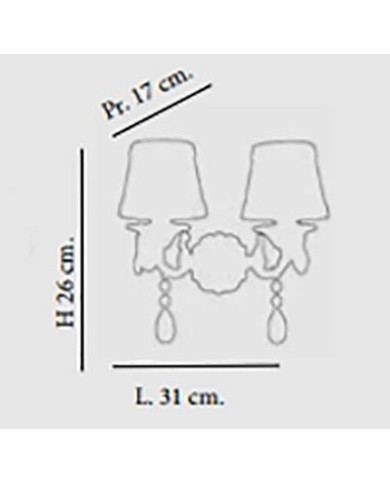 APPLIQUE DA PARETE STILE CLASSICO JOSE AP2