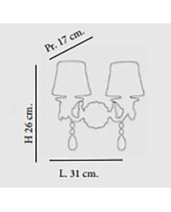 APPLIQUE DA PARETE STILE CLASSICO JOSE AP2