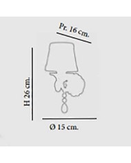 APPLIQUE DA PARETE STILE CLASSICO JOSE AP1