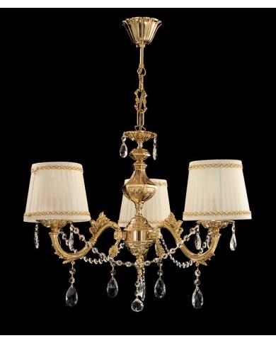 LAMPADARIO STILE CLASSICO FOGLIA LM3