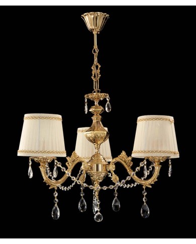 LAMPADARIO STILE CLASSICO FOGLIA LM3