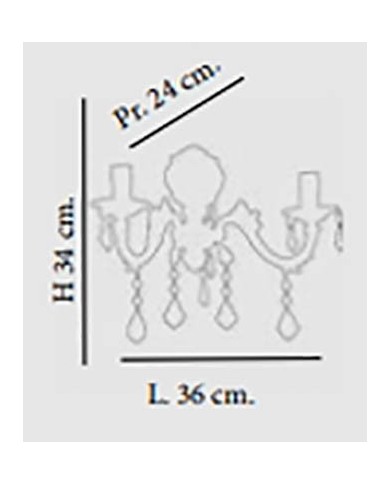 APPLIQUE STILE CLASSICO FOGLIA AP 2