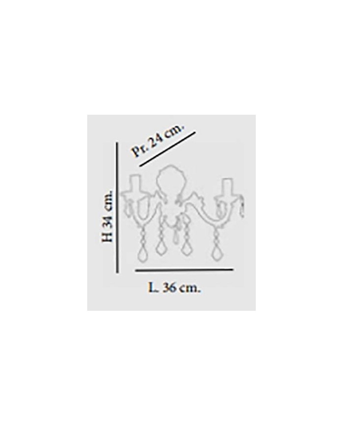 APPLIQUE STILE CLASSICO FOGLIA AP 2