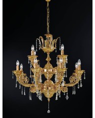 LAMPADARIO STILE CLASSICO IMPERO 12 LUCI