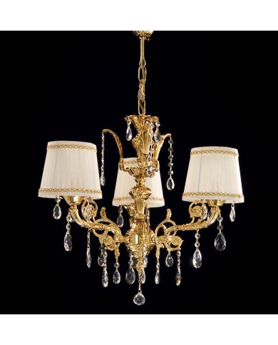 LAMPADARIO STILE CLASSICO IMPERO 3 LUCI