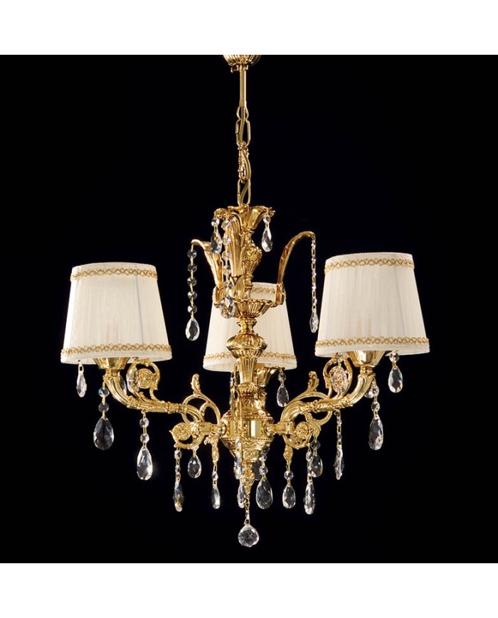 LAMPADARIO STILE CLASSICO IMPERO 3 LUCI