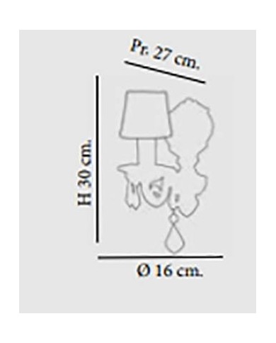 APPLIQUE DA PARETE STILE CLASSICO IMPERO AP1