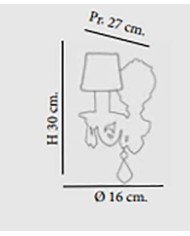 APPLIQUE DA PARETE STILE CLASSICO IMPERO AP1