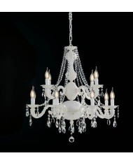 LAMPADARIO A SOSPENSIONE STILE CLASSICO TRONCO LM 12 LUCI