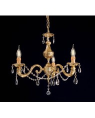 LAMPADARIO A SOSPENSIONE STILE CLASSICO TRONCO LM 3 LUCI