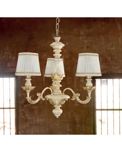 LAMPADARIO A SOSPENSIONE STILE SHABBY FIRENZE 3 LUCI