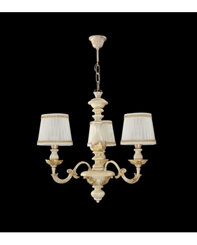 LAMPADARIO A SOSPENSIONE STILE SHABBY FIRENZE 3 LUCI