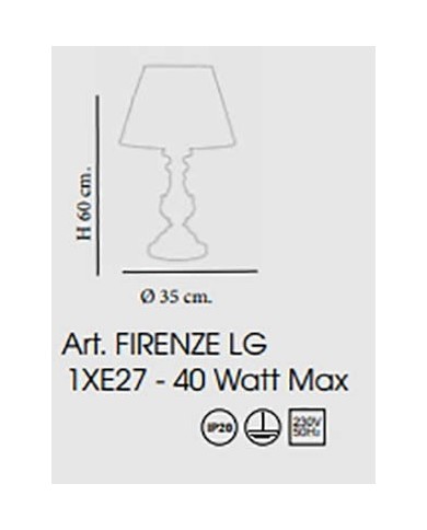 LUME STILE SHABBY FIRENZE LG