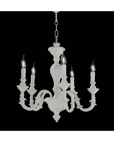 LAMPADARIO A SOSPENSIONE STILE SHABBY TOSCANO 5 LUCI