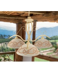 LAMPADARIO STILE ARTE POVERA MARINA SP3