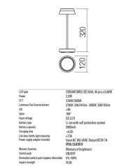 LAMPADA RICARICABILE PER ESTERNO ILUNA