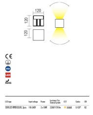 APPLIQUE PER ESTERNO STILE MODERNO VARY 3000K