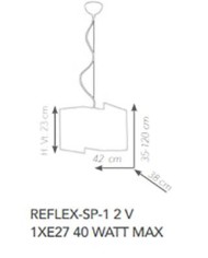 LAMPADARIO A SOSPENSIONE STILE MODERNO REFLEX SP1