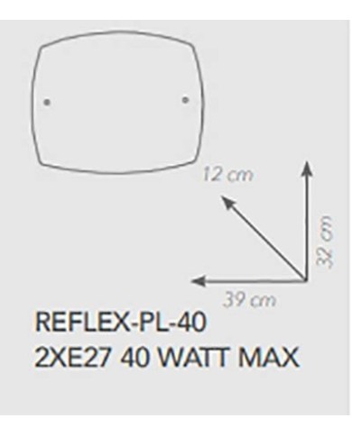 PLAFONIERA STILE MODERNO REFLEX PL40