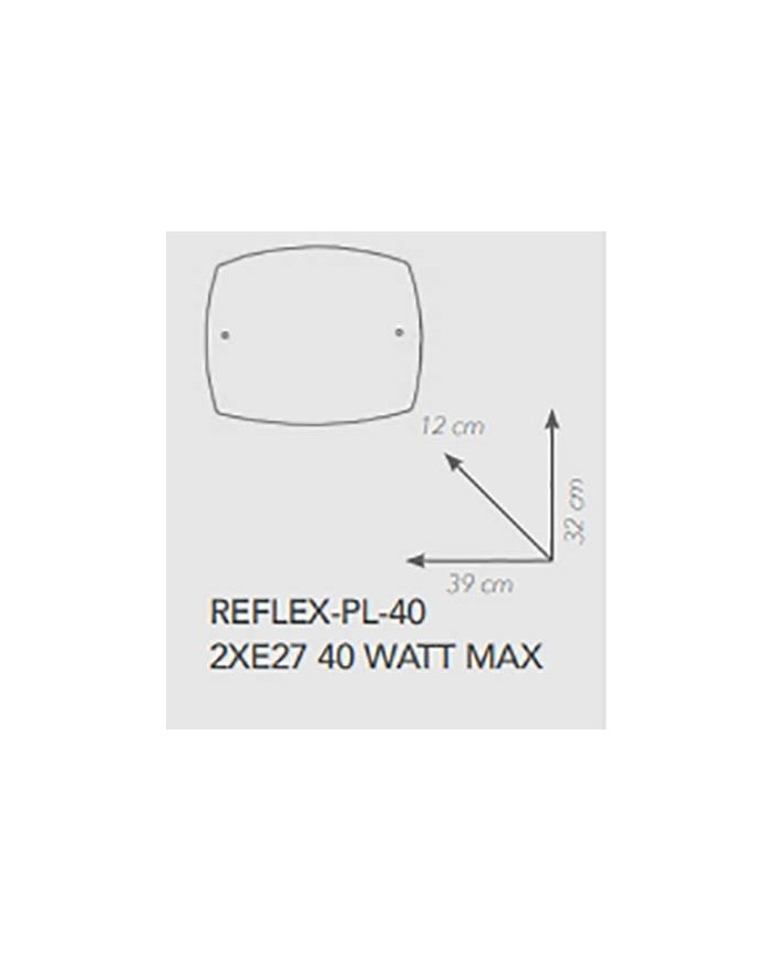 PLAFONIERA STILE MODERNO REFLEX PL40