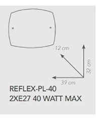 PLAFONIERA STILE MODERNO REFLEX PL40