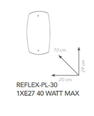 PLAFONIERA STILE MODERNO REFLEX PL30