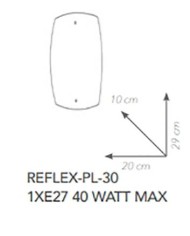 PLAFONIERA STILE MODERNO REFLEX PL30