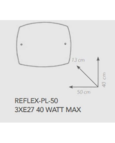 PLAFONIERA STILE MODERNO REFLEX PL50