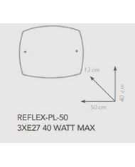 PLAFONIERA STILE MODERNO REFLEX PL50