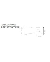 APPLIQUE  STILE MODERNO REFLEX AP1 MAX