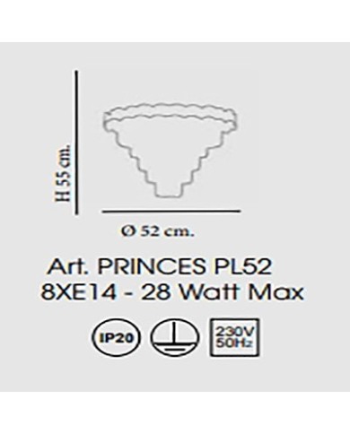 PLAFONIERA STILE CONTEMPORANEA DIAMETRO 52