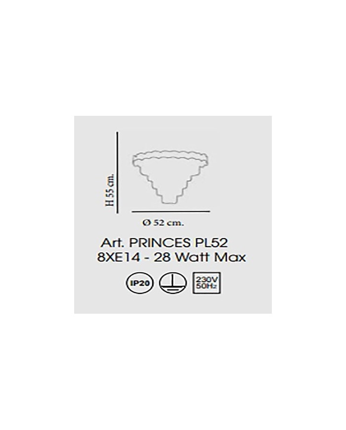 PLAFONIERA STILE CONTEMPORANEA DIAMETRO 52