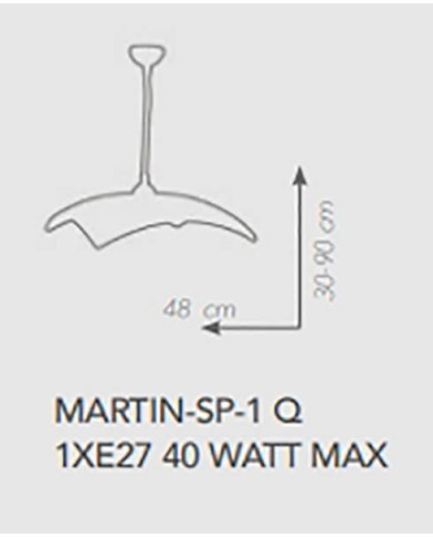 LAMPADARIO A SOSPENSIONE STILE MODERNO CONTEMPORANEO MARTIN SP1 Q