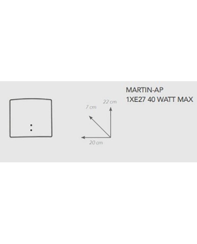 APPLIQUE STILE MODERNO CONTEMPORANEO MARTIN AP1