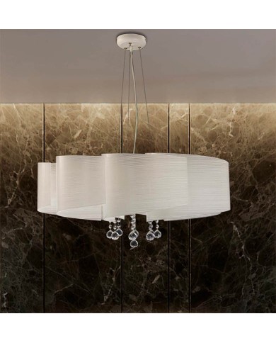 LAMPADARIO A SOSPENSIONE STILE MODERNO CONTEMPORANEO RIGHE SP6