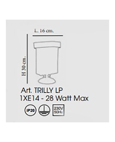 LUMETTO STILE CONTEMPORANEO TRILLY LP