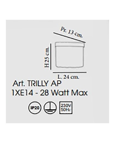 APPLIQUE STILE CONTEMPORANEO TRILLY AP