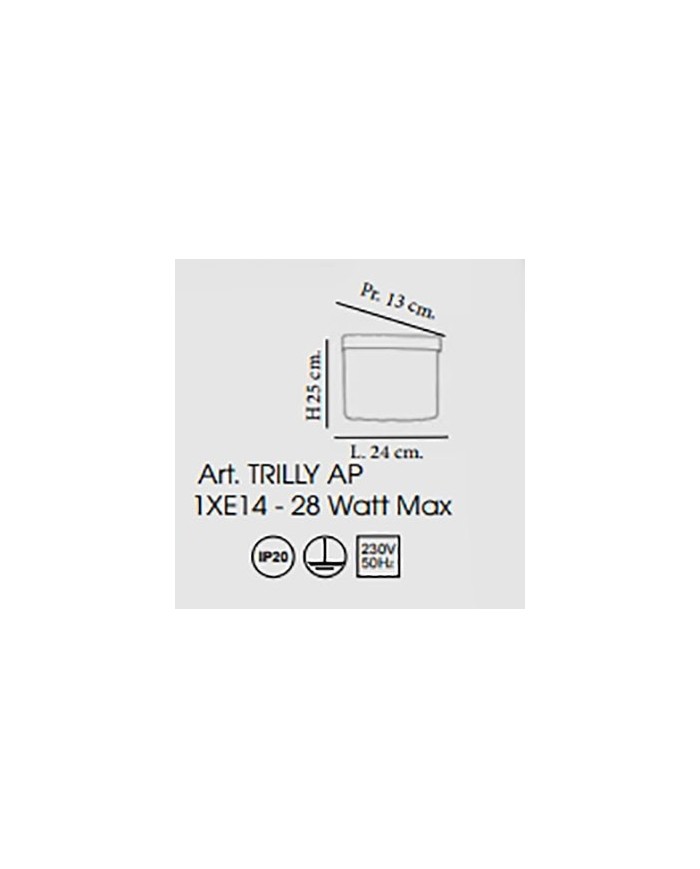 APPLIQUE STILE CONTEMPORANEO TRILLY AP