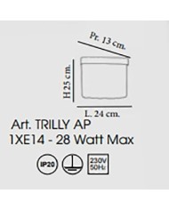 APPLIQUE STILE CONTEMPORANEO TRILLY AP