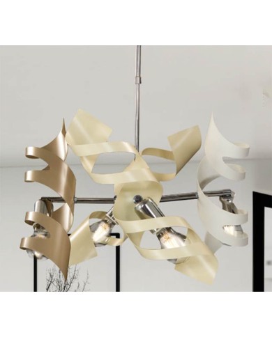 LAMPADARIO STILE MODERNO CONTEMPORANEO LASER LM4