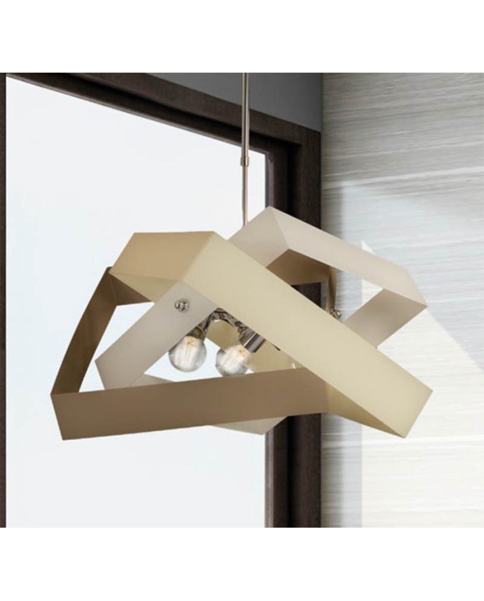 LAMPADARIO STILE MODERNO CONTEMPORANEO CUBE SP3