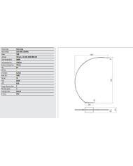 LAMPADA DA TERRA STILE MODERNO CARVER