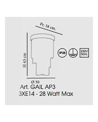 APPLIQUE STILE CONTEMPORANEO GAIL AP 3